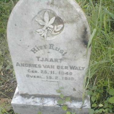 WALT Tjaart Andries, van der 1840 - 1910