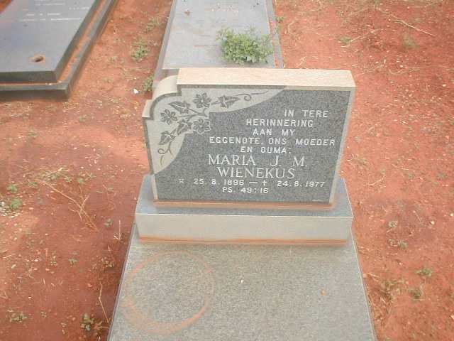 WIENEKUS Maria J. M. 1896-1977