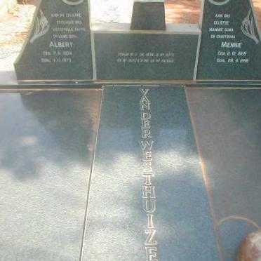 WESTHIUZEN Albert, van der 1904-1979 &amp; Miennie 1909-1995