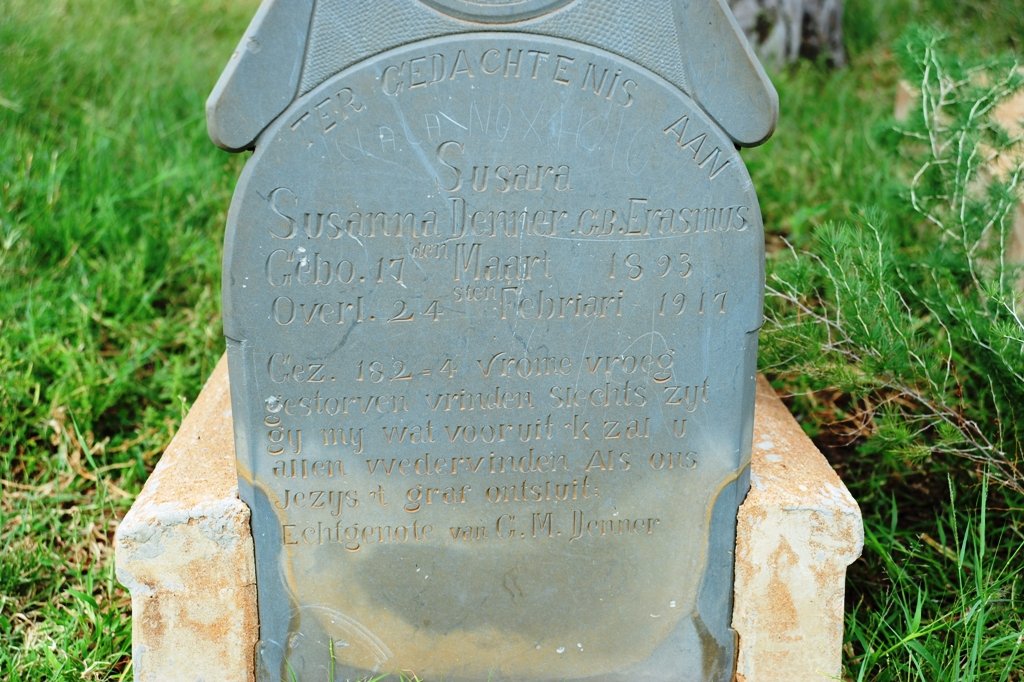 DENNER Susara Susanna nee ERASMUS 1893-1917