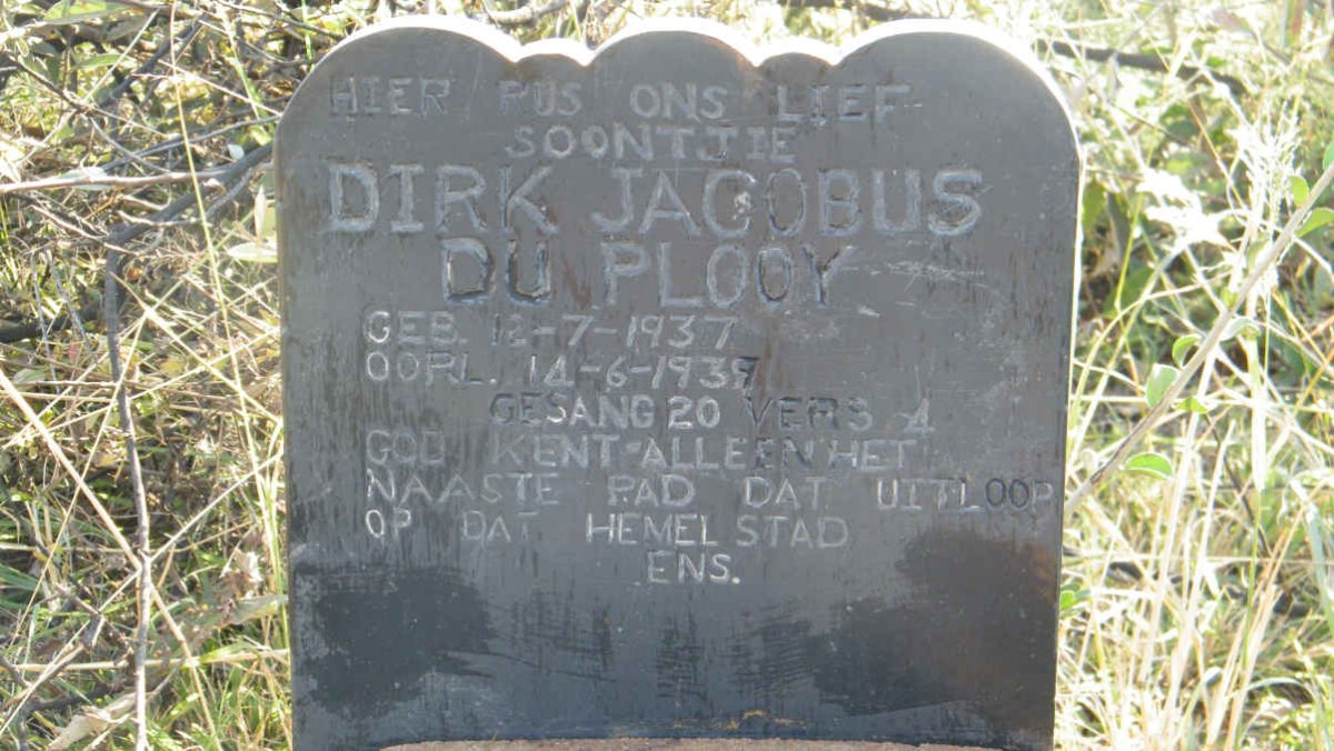 PLOOY Dirk Jacobus, du 1937-1939