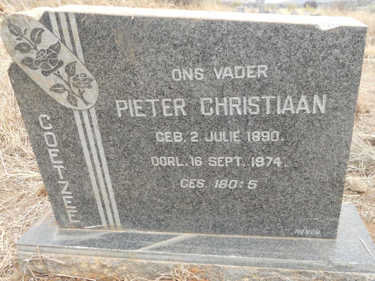 COETZEE Pieter Christiaan 1890-1974