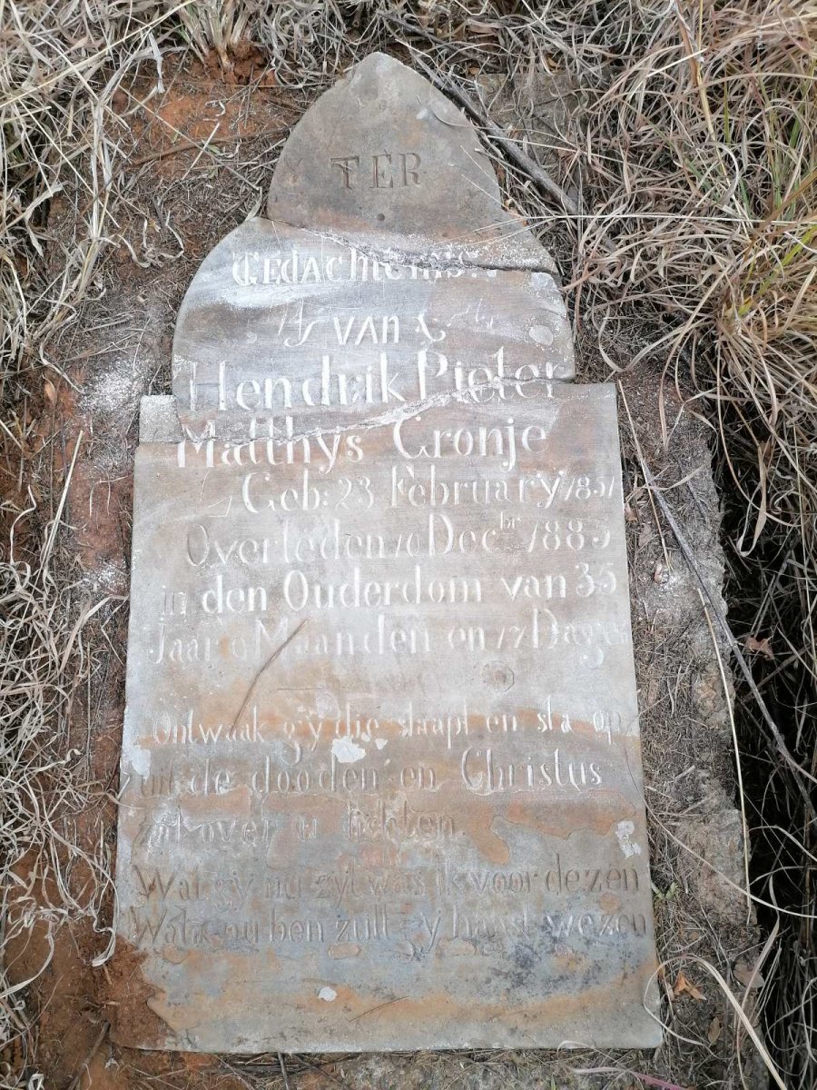 CRONJE Hendrik Pieter Matthys 1851-1885