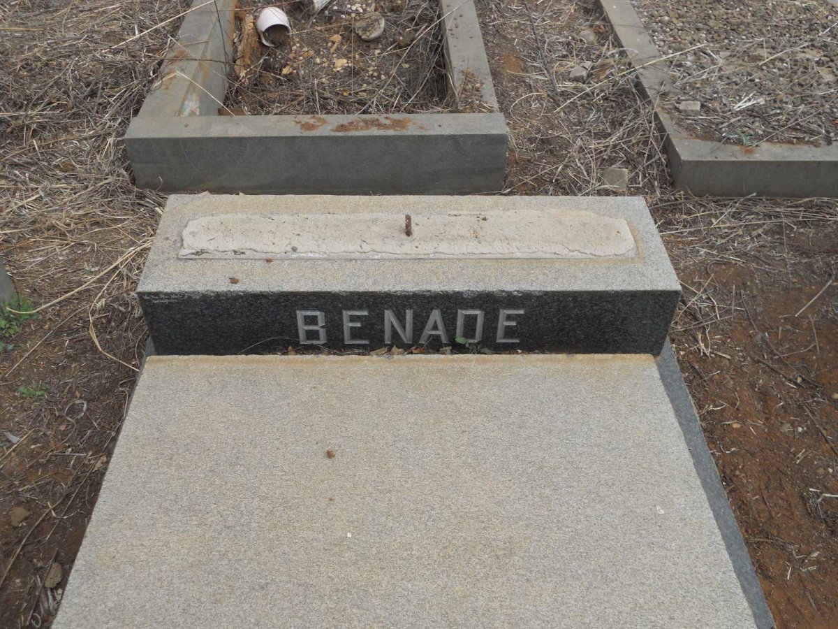BENADE Mathys Johannes 1882-1966
