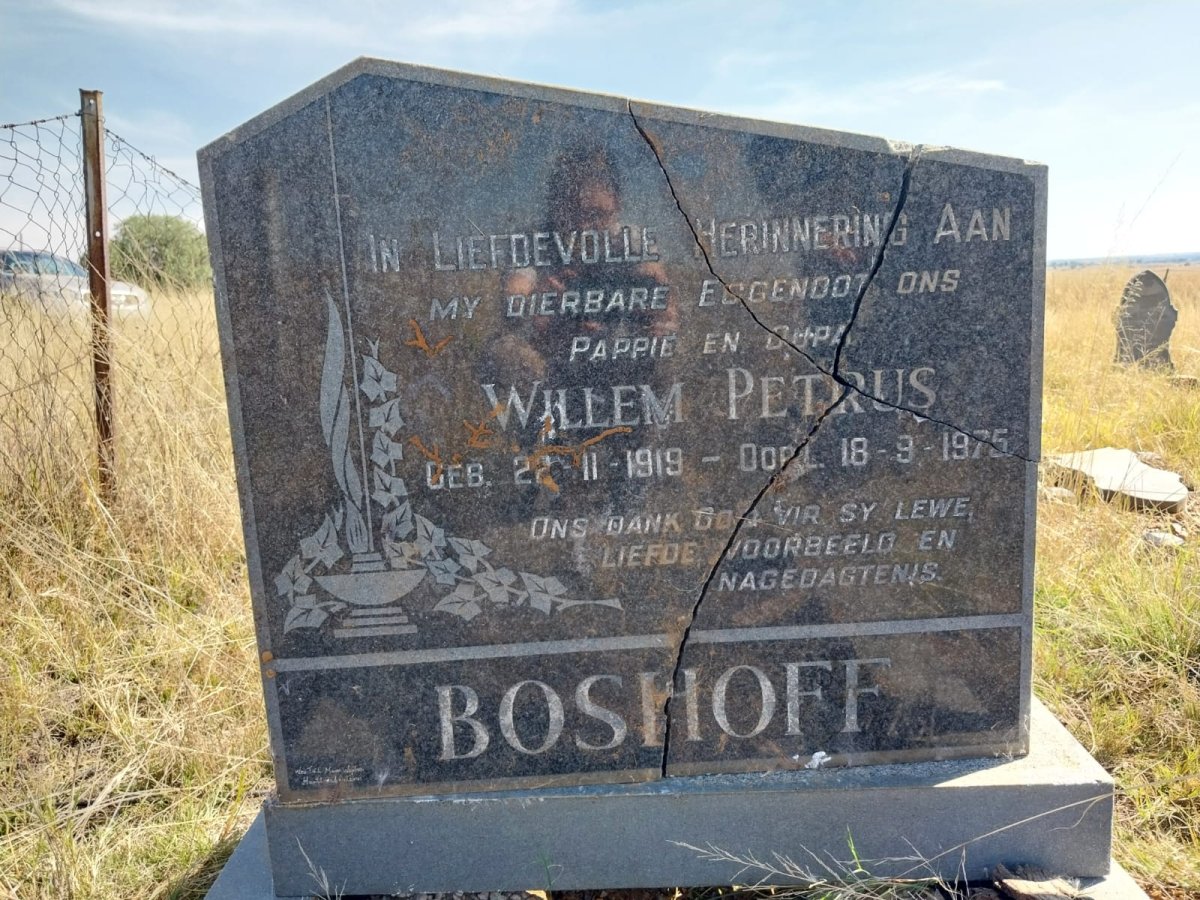BOSHOFF Willem Petrus 1919-1975