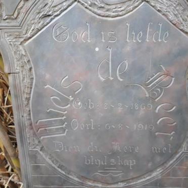 BEER Wietz, de 1869-1919_1