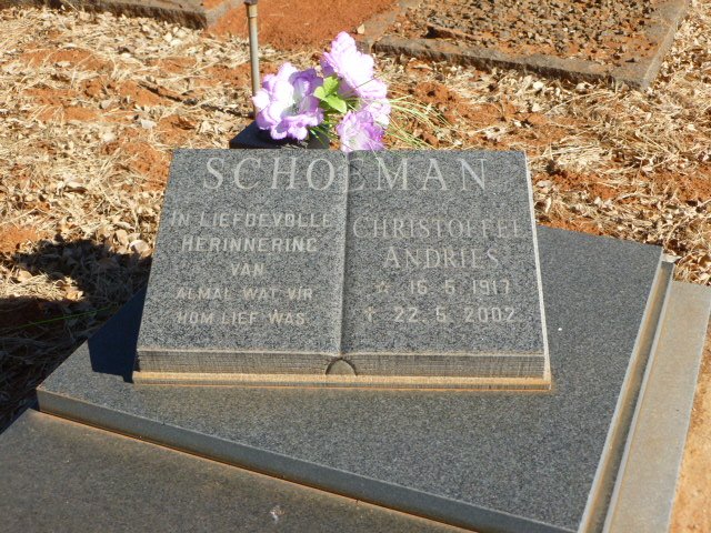 SCHOEMAN Christoffel Andries 1917-2002