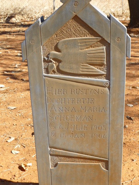 SCHOEMAN Anna Maria 1906-1906