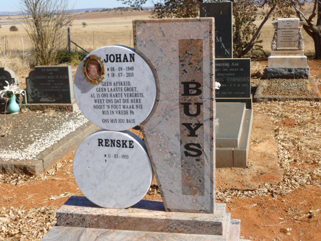 BUYS Johan 1949-2010 &amp; Renske 1953-