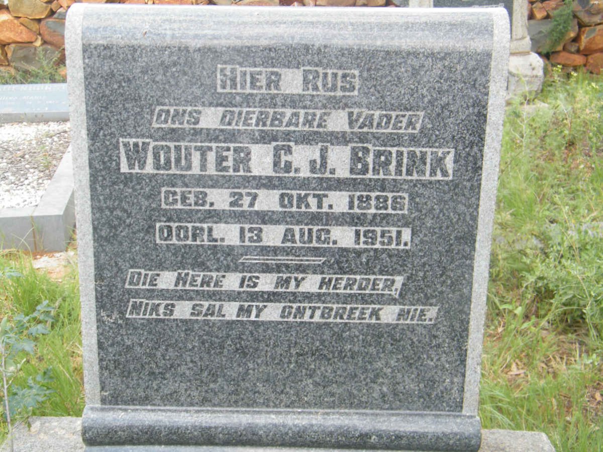 BRINK Wouter C.J. 1886-1951