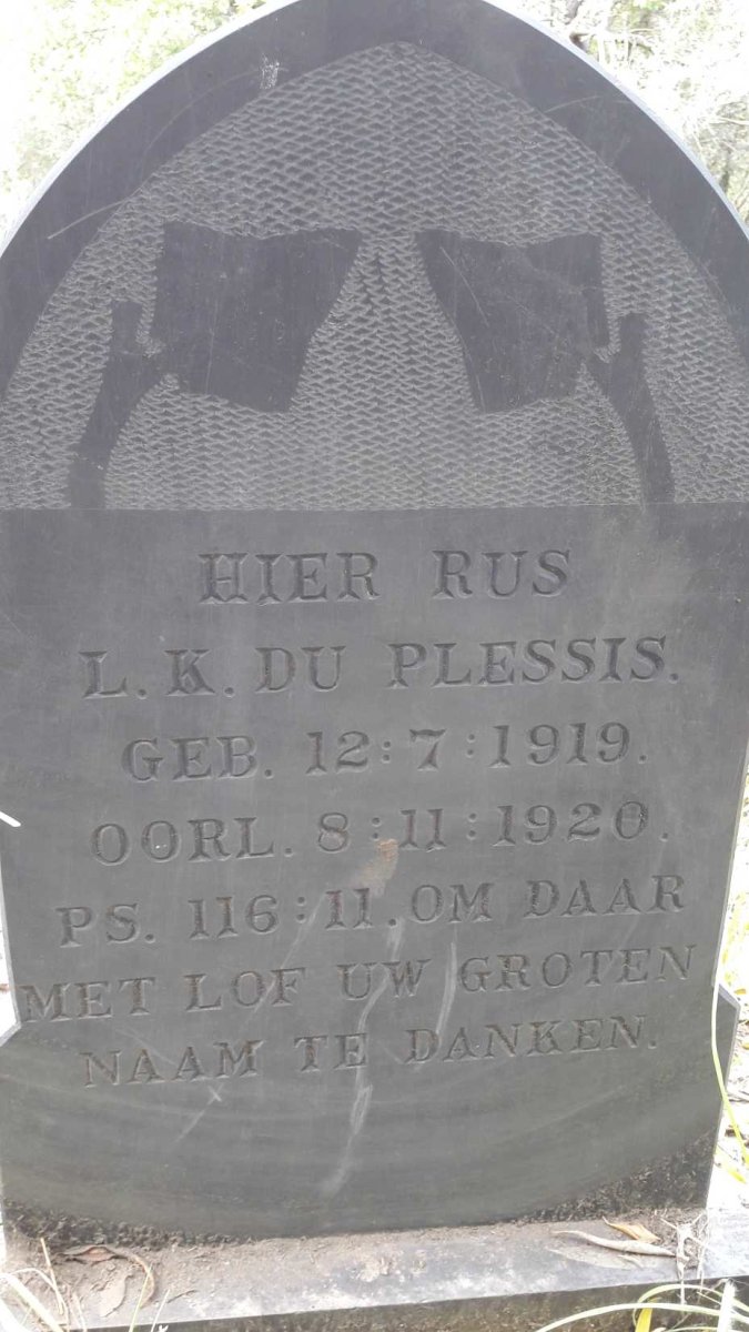 PLESSIS L.K., du 1919-1920