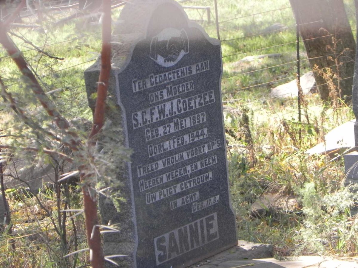 COETZEE S.C.F.W.J. 1897-1944