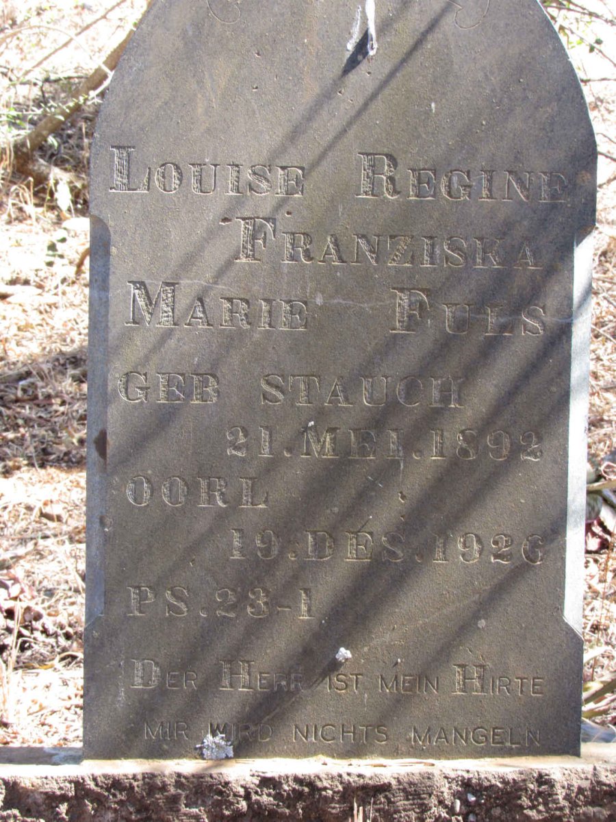 FULS Louise Regine Franziska Marie nee STAUCH 1892-1926