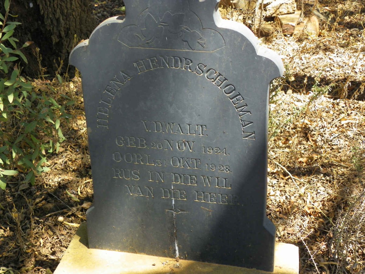 WALT Helena Hendr. Schoeman, v.d. 1924-1928
