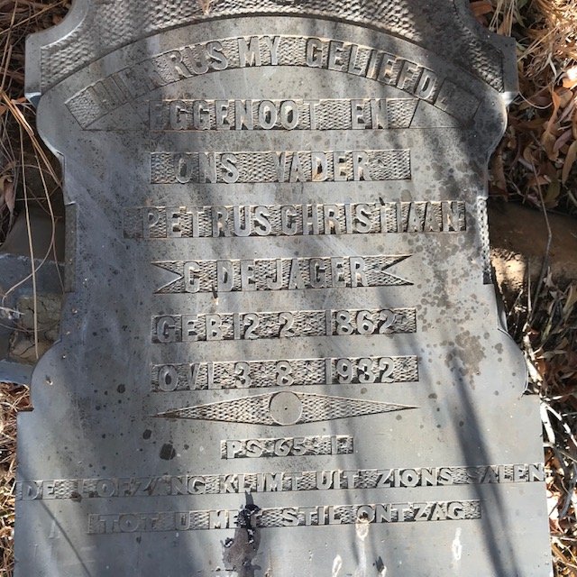 JAGER Petrus Christiaan C., de 1862-1932