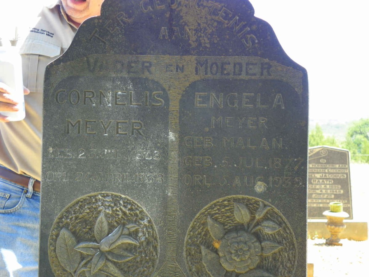 MEYER Cornelis 1863-1938 &amp; Engela MALAN 1877-1939