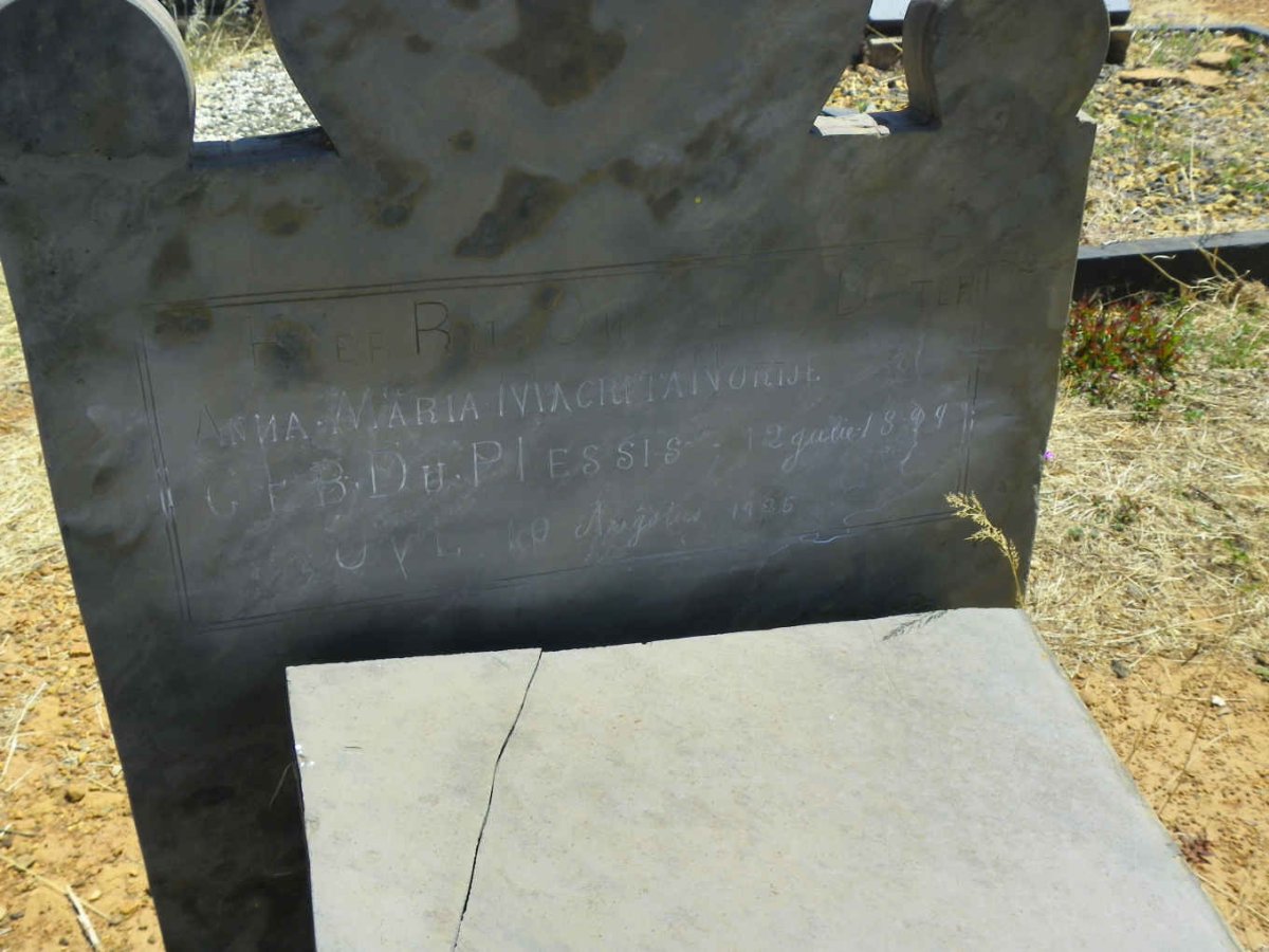 NORTJE Anna Maria Magrieta nee DU PLESSIS 1899-1925