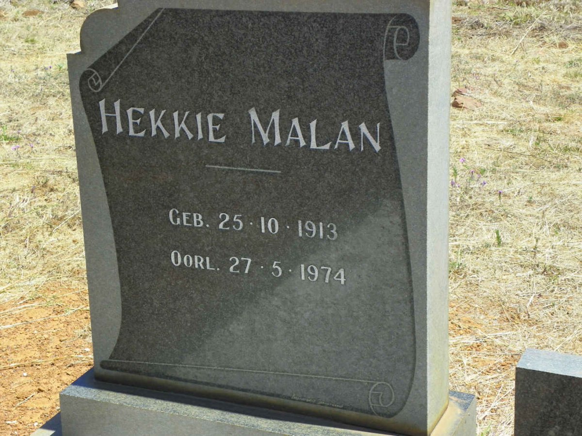 MALAN Hekkie 1913-1974 &amp; Helena 1919-2006