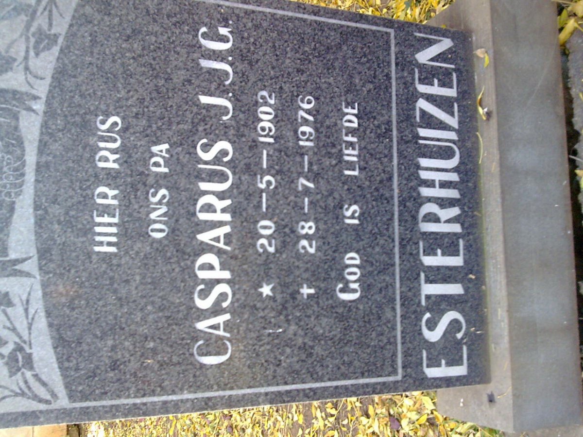 ESTERHUIZEN Casparus J.J.G. 1902-1976
