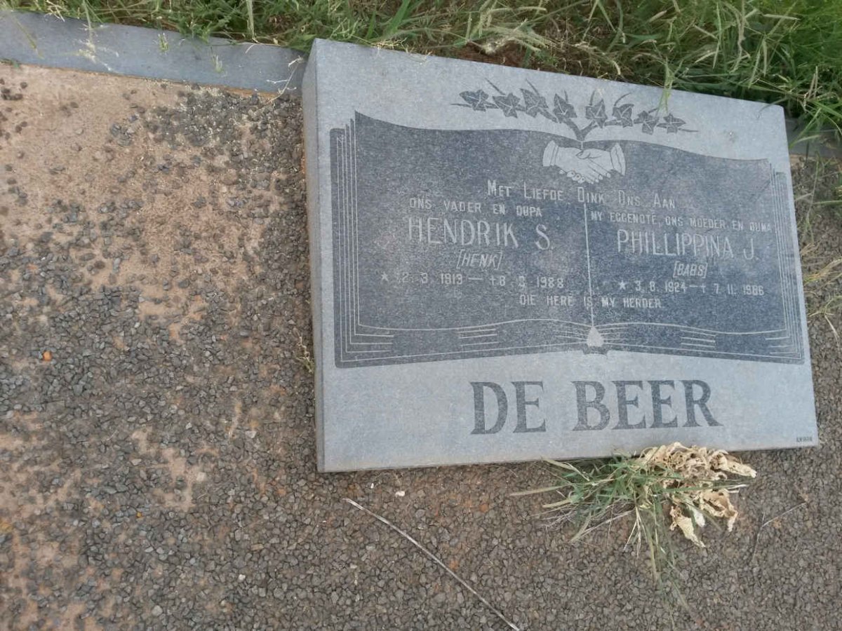 BEER Hendrik S., de 1913-1988 &amp; Phillippina J. 1924-1986