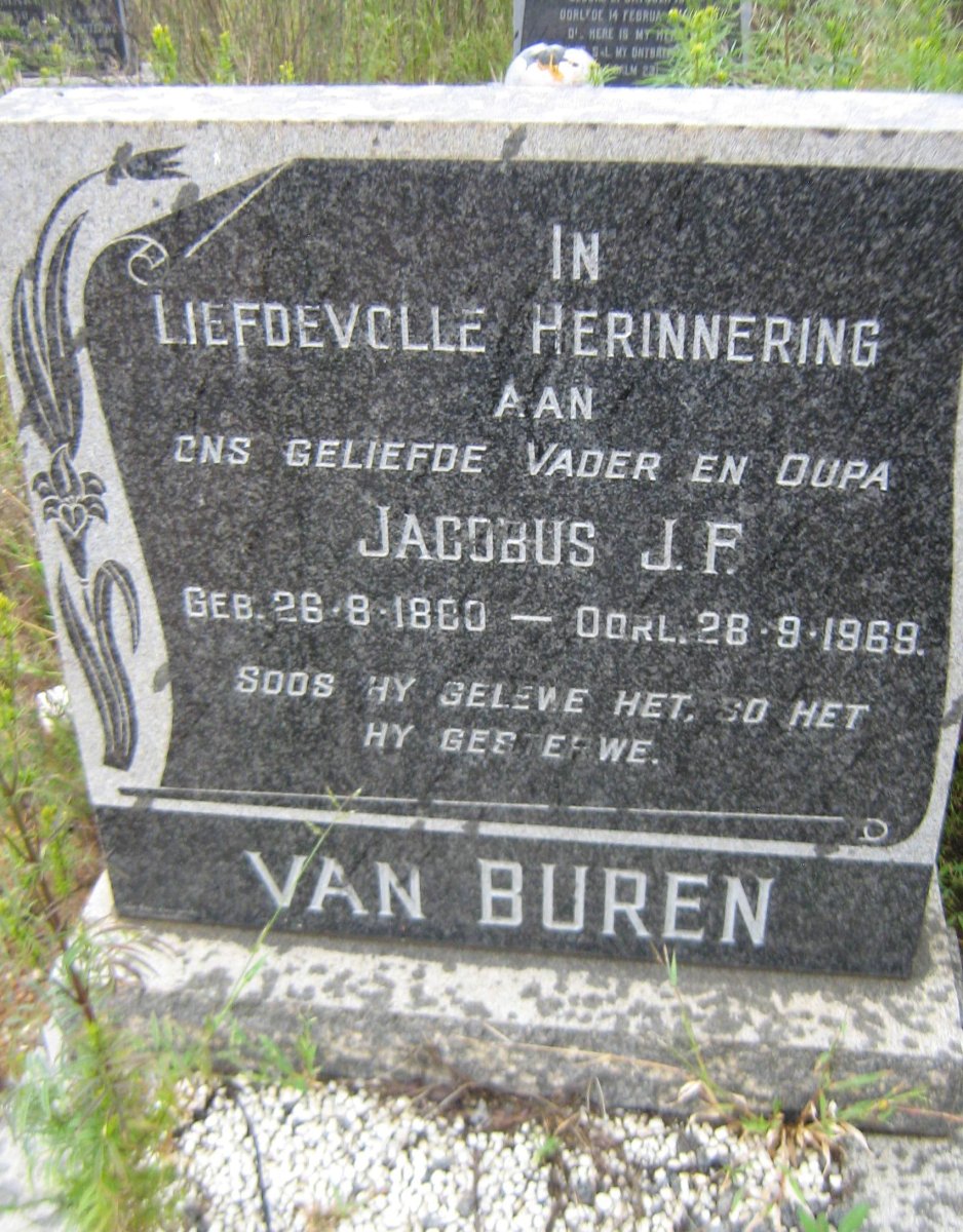BUREN Jacobus J.F., van 1880-1969