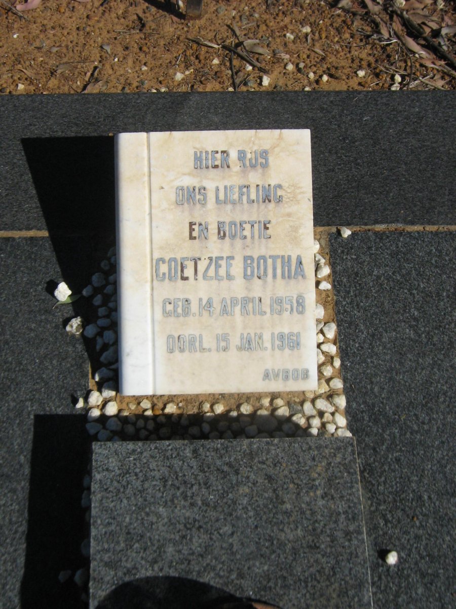 BOTHA Coetzee 1958-1961