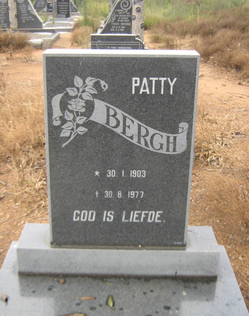 BERGH Patty 1903-1977