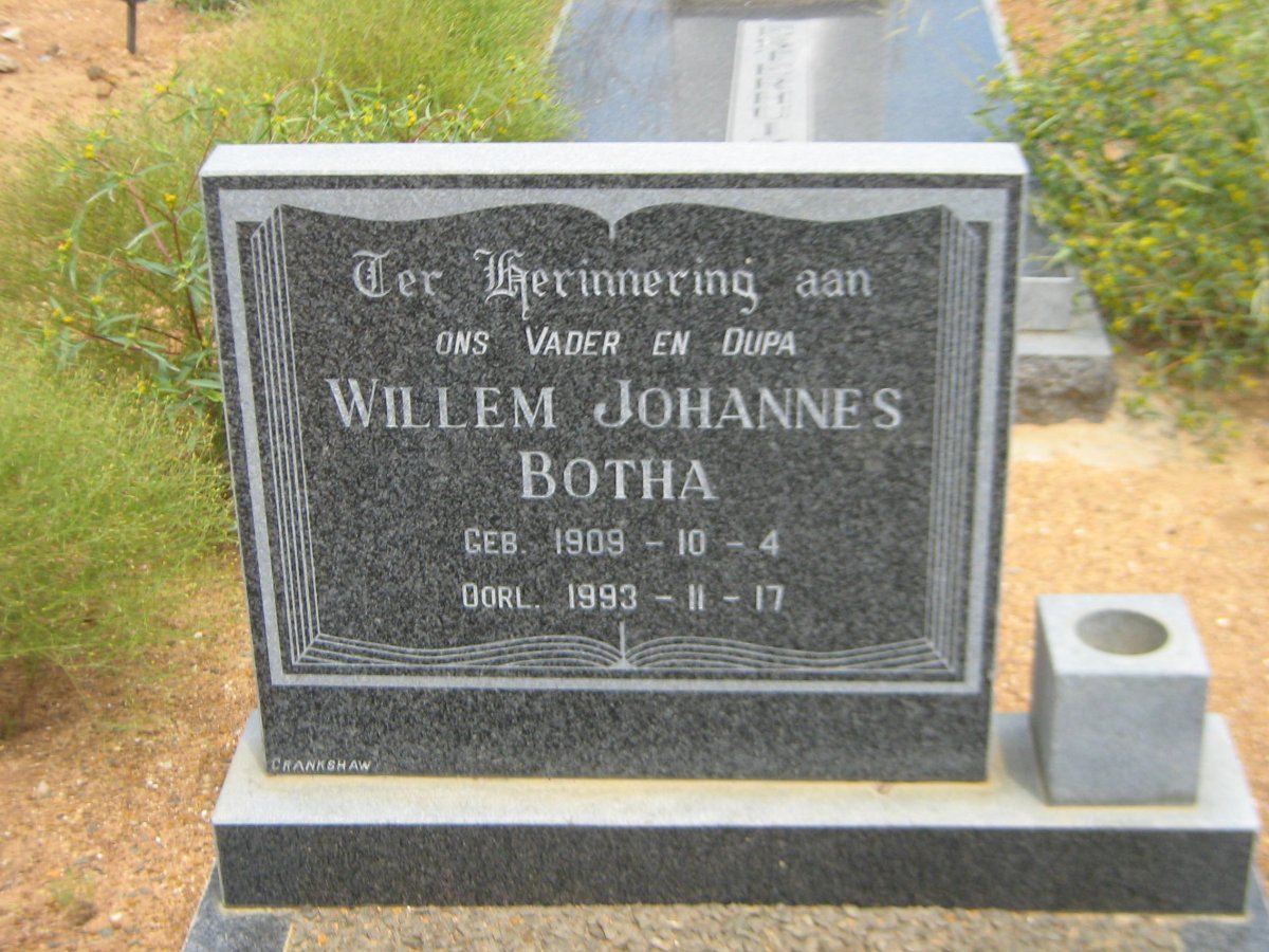 BOTHA Willem Johannes 1909-1993