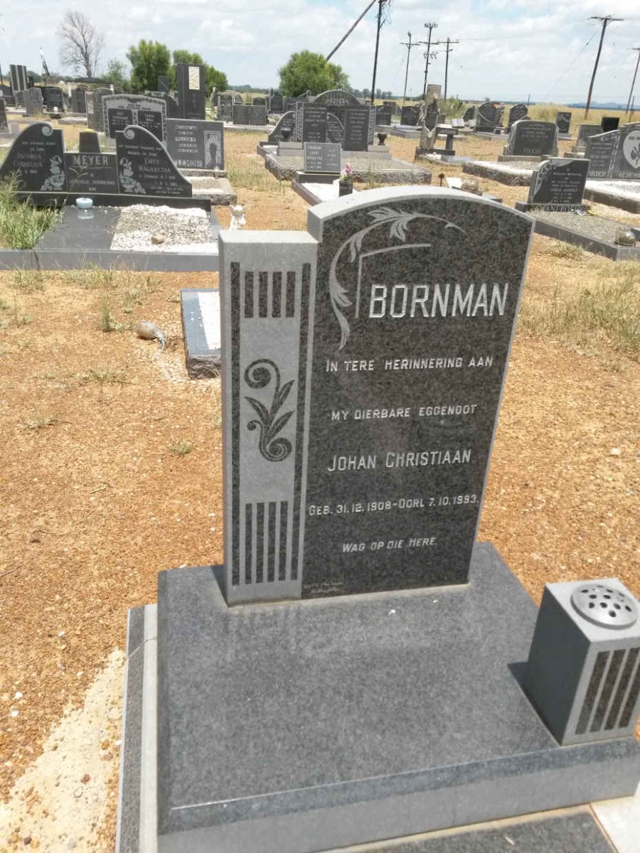 BORNMAN Johan Christiaan 1908-1993