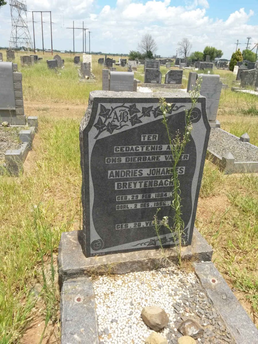 BREYTENBACH Andries Johannes 1884-1956