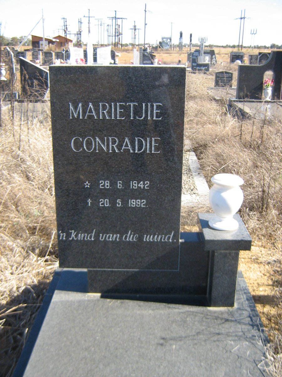 CONRADIE Marietjie 1942-1992