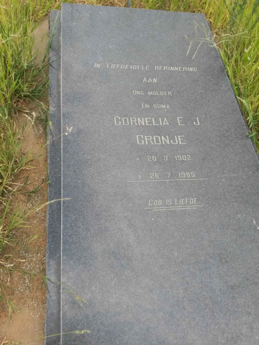CRONJE Cornelia E.J. 1902-1985