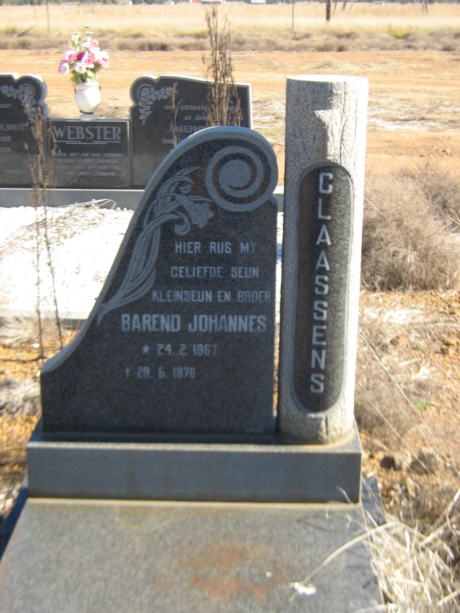 CLAASSENS Barend Johannes 1957-1976