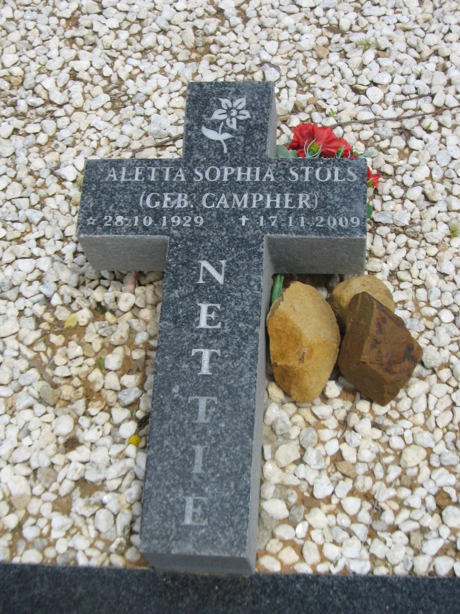 STOLS Aletta Sophia nee CAMPHER 1929-2009