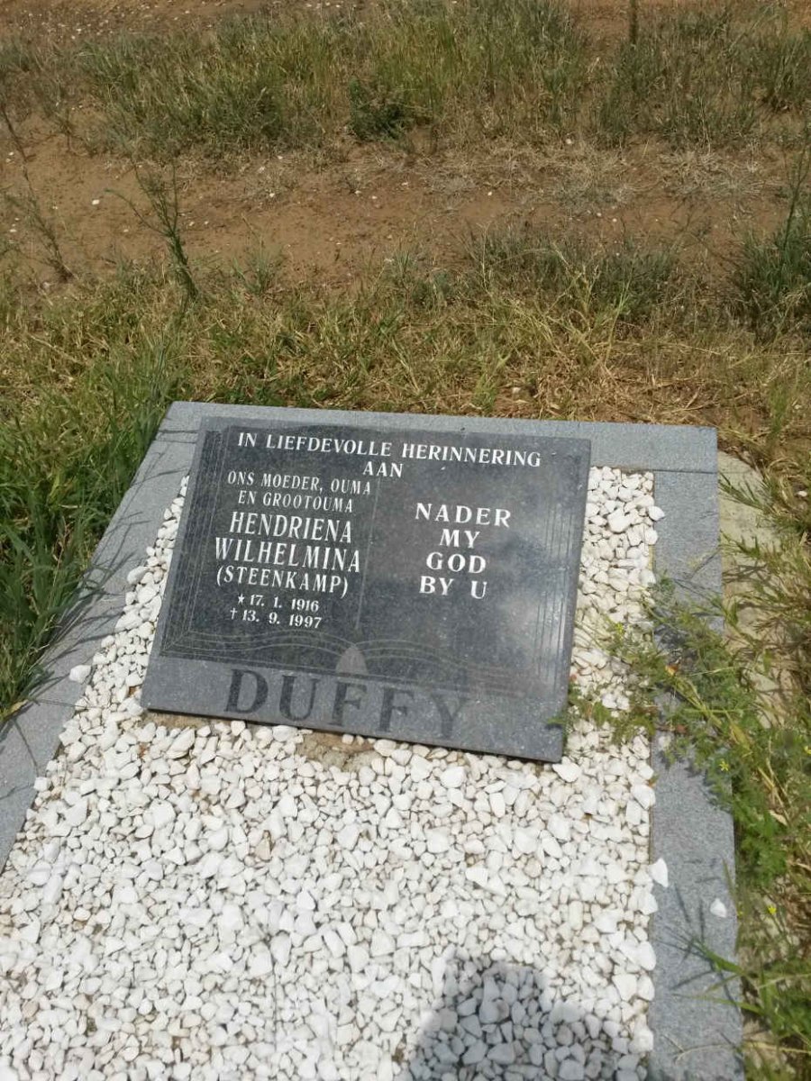 DUFFY Hendriena Wilhelmina nee STEENKAMP 1916-1997