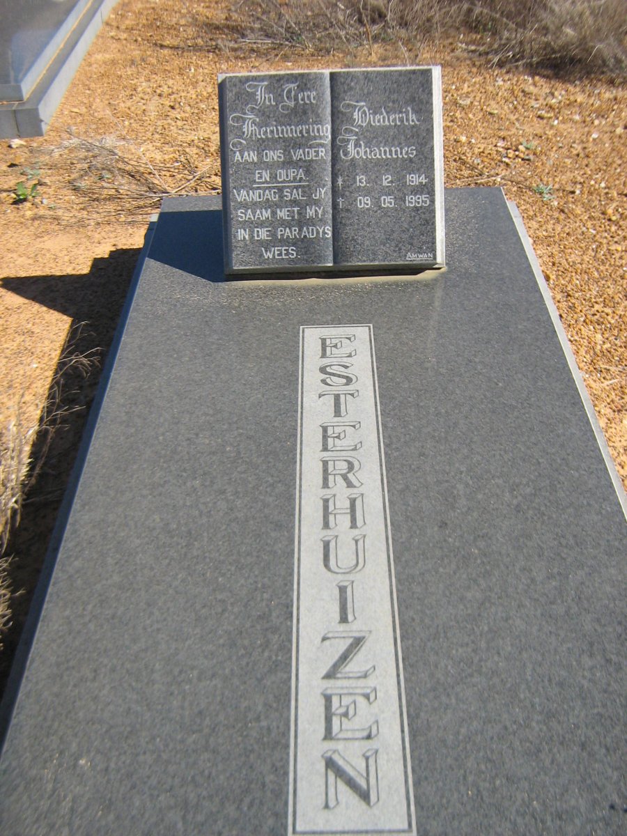 ESTERHUIZEN Diederik Johannes 1914-1995