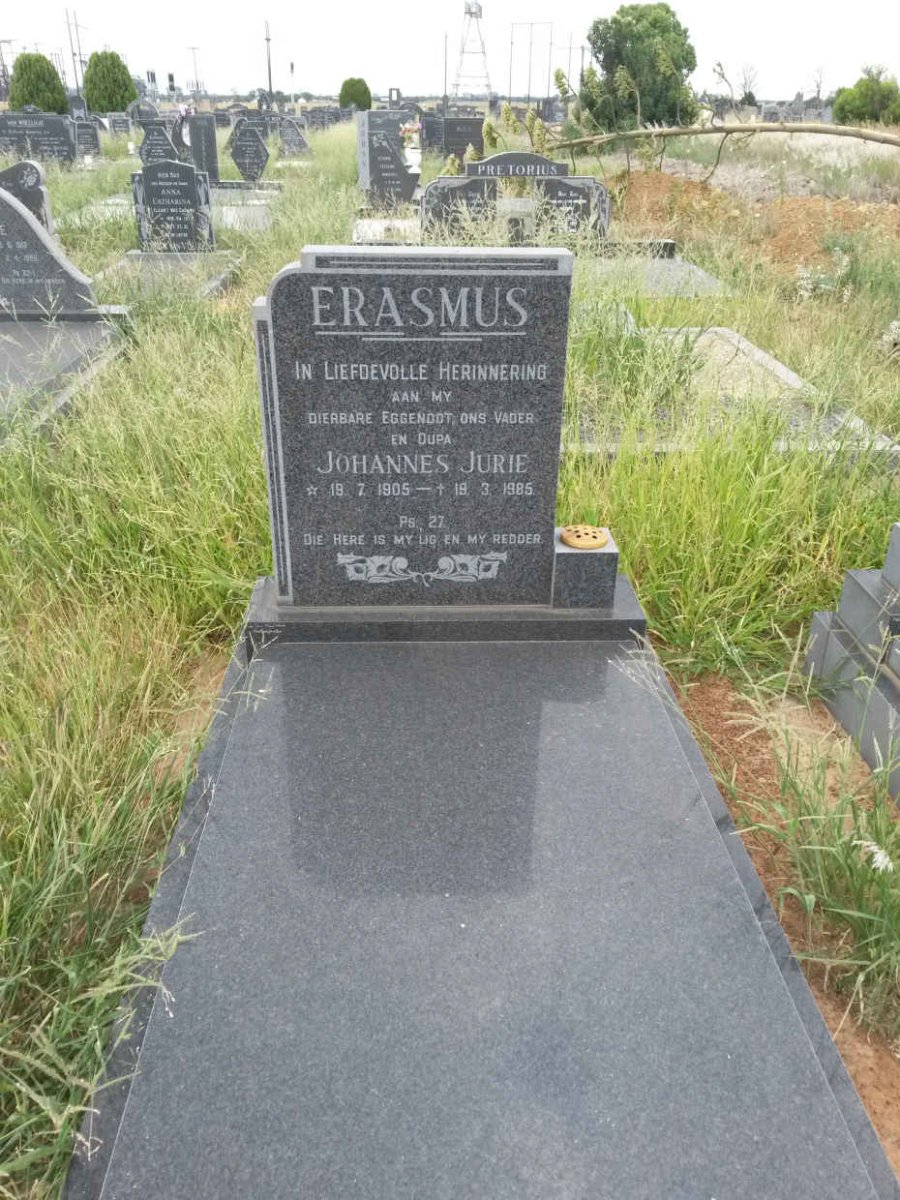 ERASMUS Johannes Jurie 1905-1985