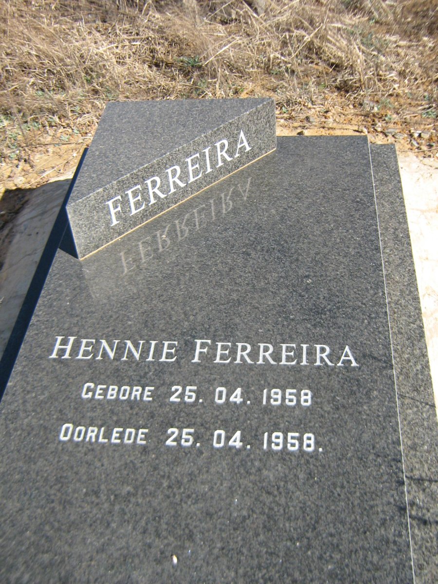 FERREIRA Hennie 1958-1958