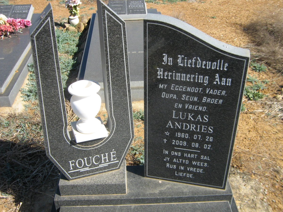 FOUCHE Lukas Andries 1960-2009