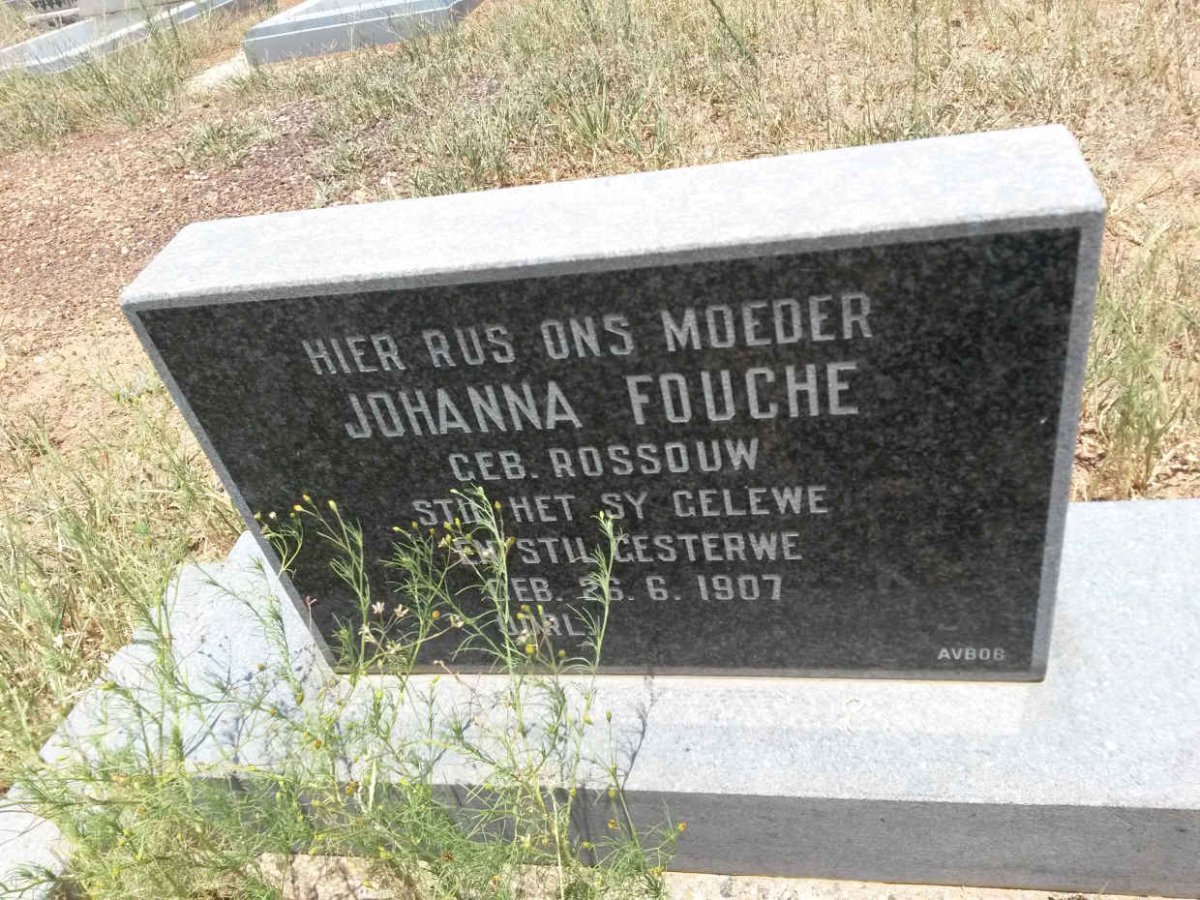 FOUCHE Johanna nee ROSSOUW 1907-