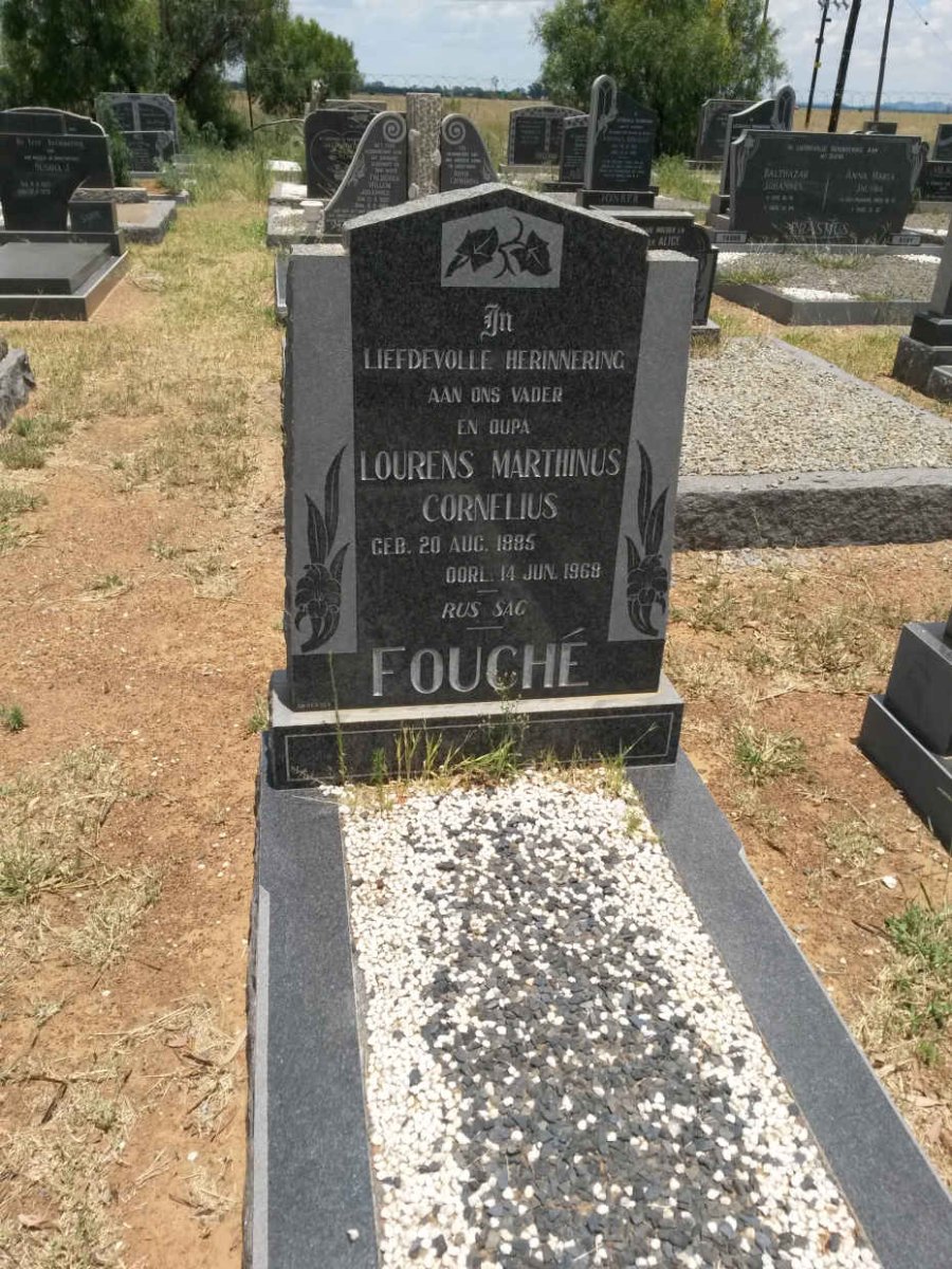 FOUCHÉ Lourens Marthinus Cornelius 1885-1968