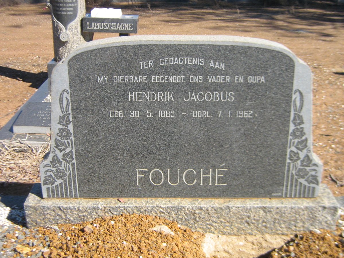 FOUCHE Hendrik Jacobus 1889-1962