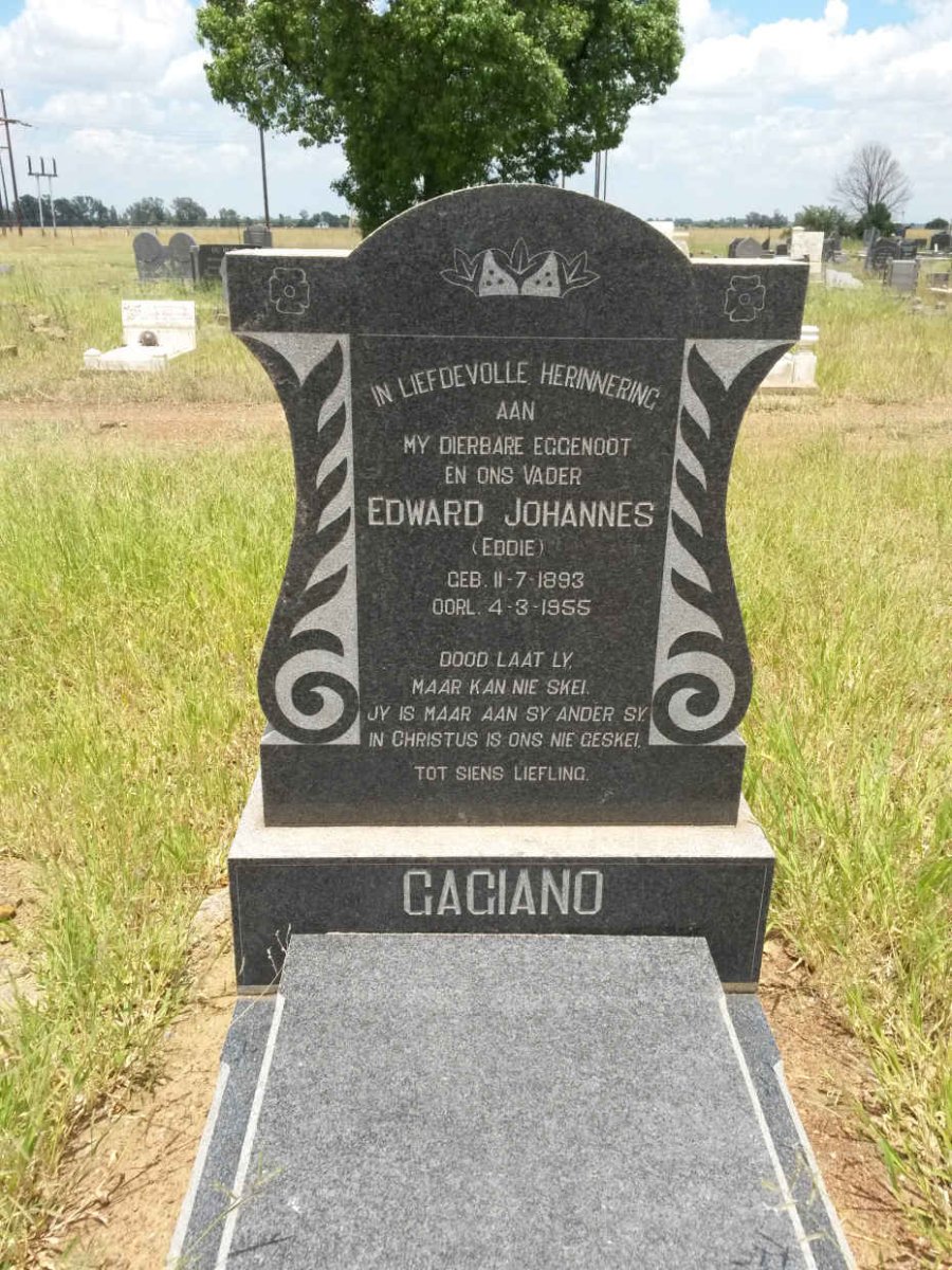 GAGIANO Edward Johannes 1893-1955