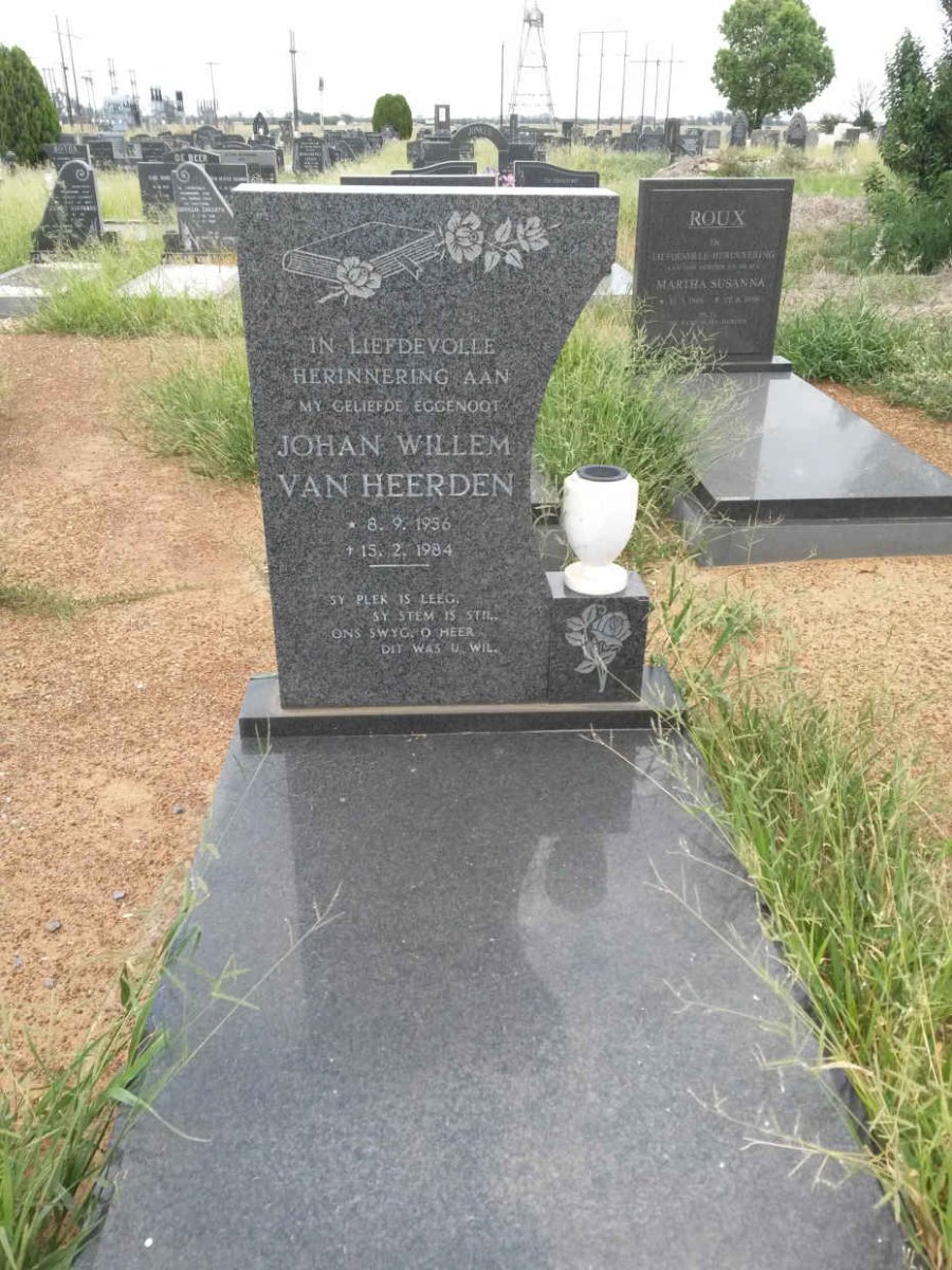 HEERDEN Johan Willem, van 1956-1984