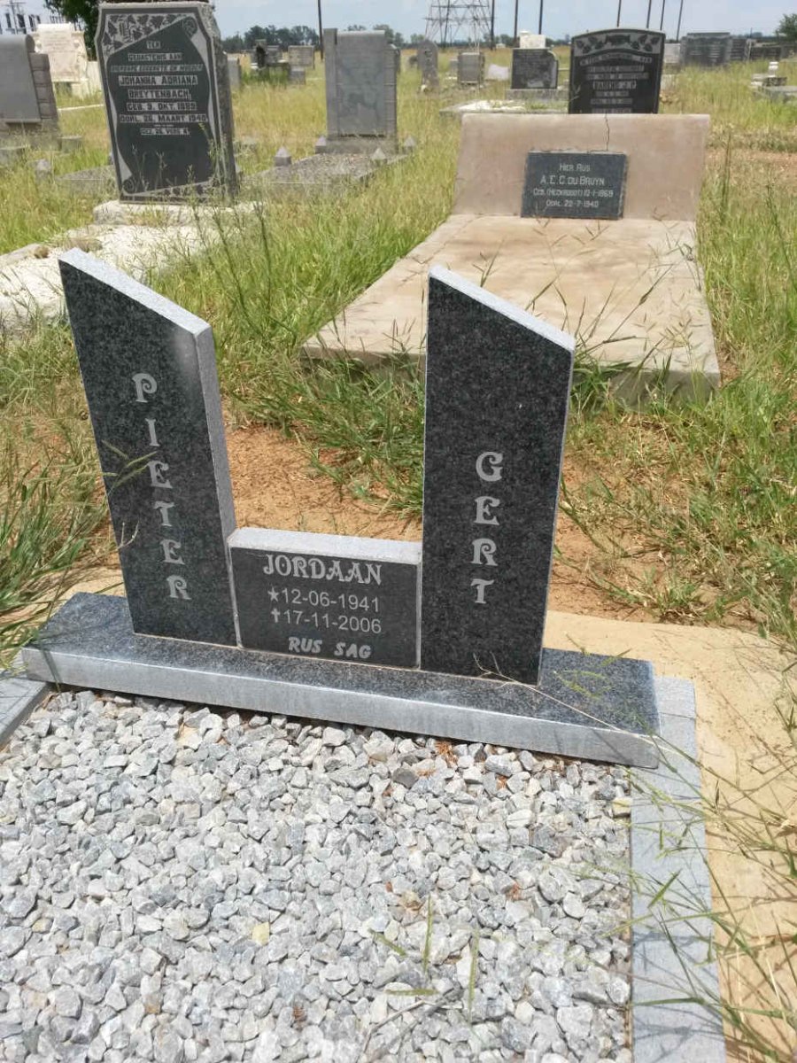 JORDAAN Pieter Gert 1941-2006