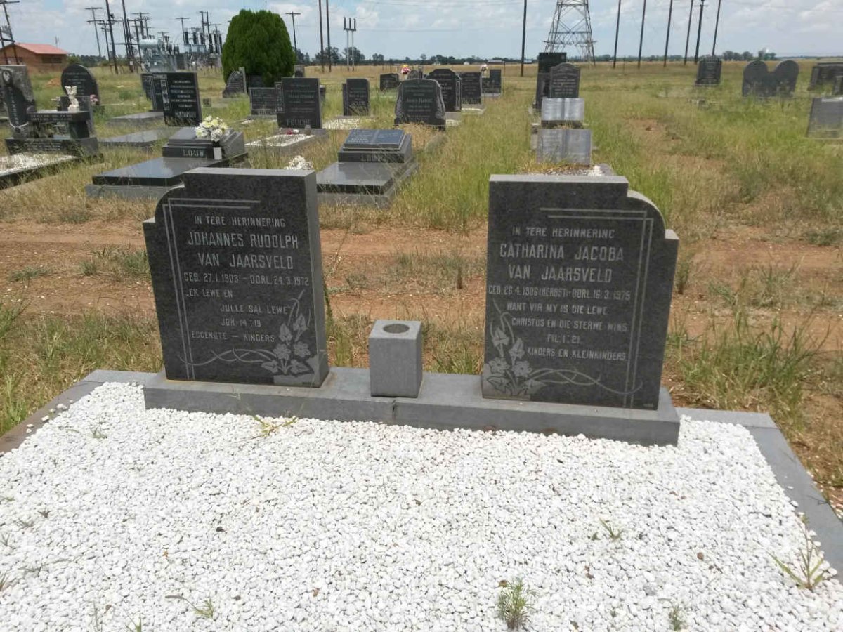 JAARSVELD Johannes Rudolph, van 1903-1972 &amp; Catharina Jacoba HERBST 1906-1975