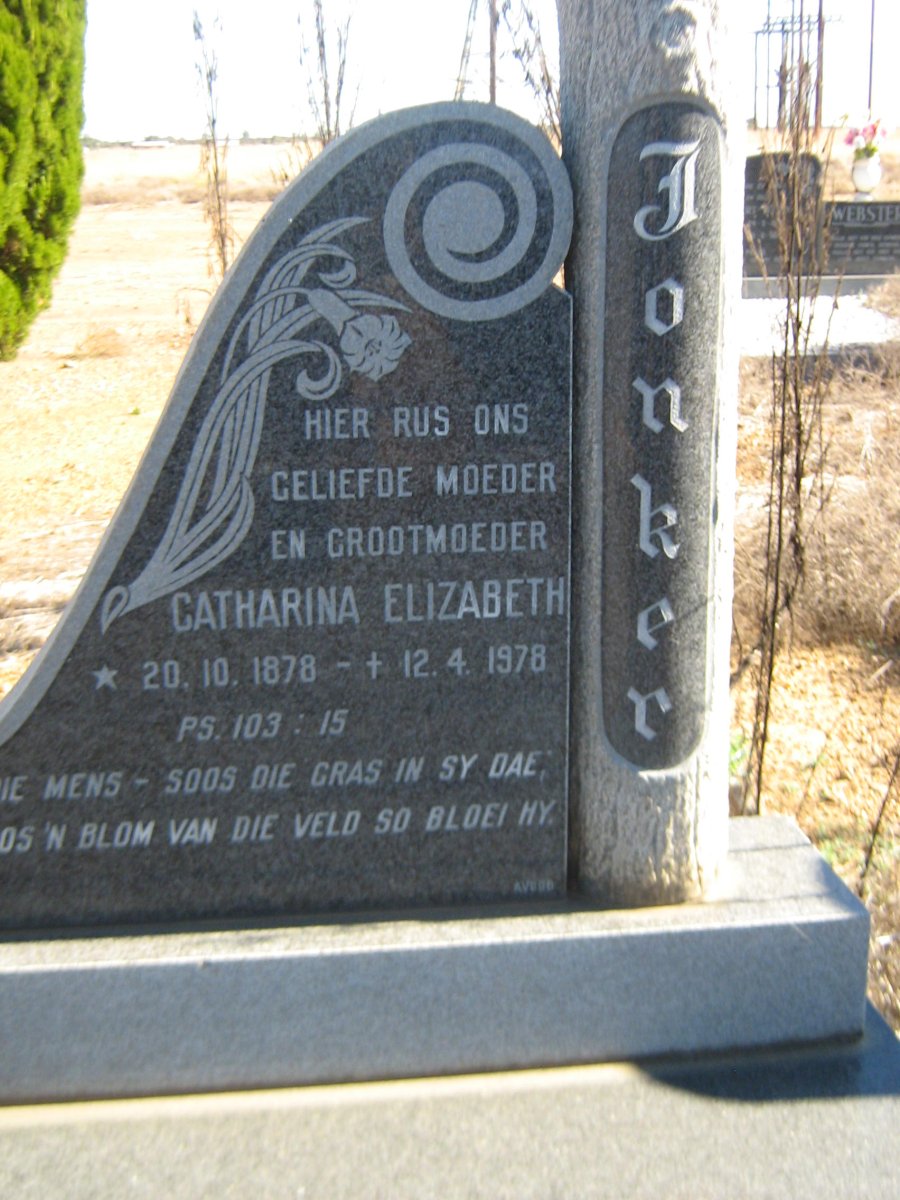 JONKER Catharina Elizabeth 1878-1978