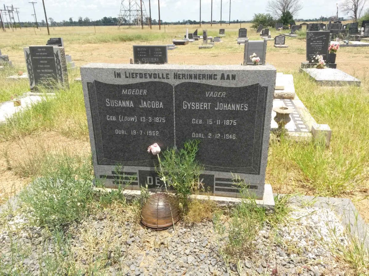 K?? Gysbert Johannes, de 1875-1946 &amp; Susanna Jacoba LOUW 1875-1952
