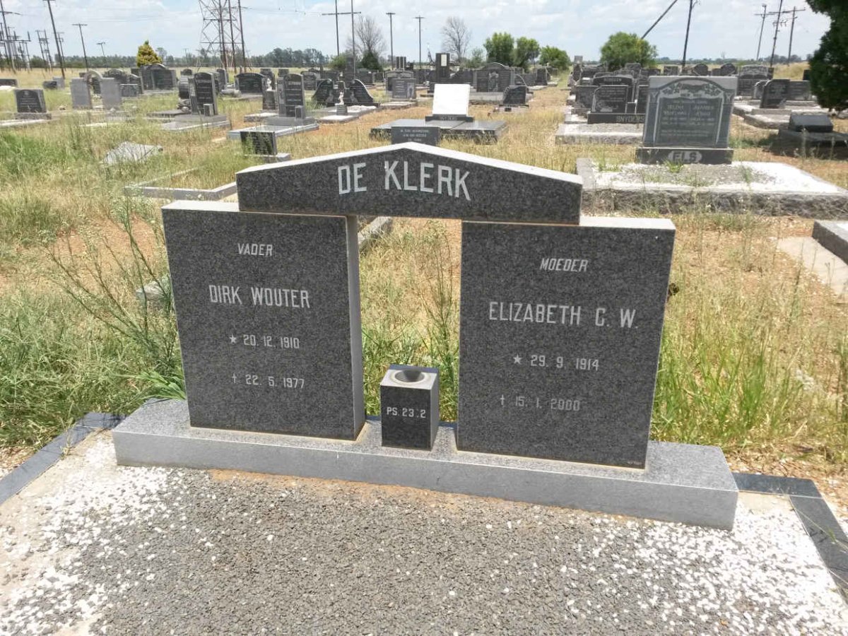 KLERK Dirk Wouter, de 1910-1977 &amp; Elizabeth C.W. 1914-2000