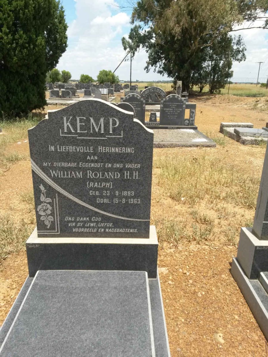 KEMP William Roland H.H. 1893-1963